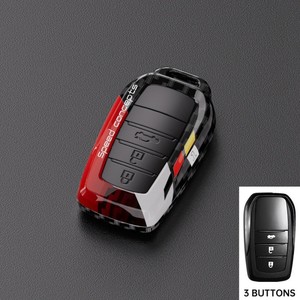 Funda de Fibra de Carbono para Llave de Coche Toyota Corolla, Land Cruiser, Fortuner, Camry, Yaris, Sienna, Alphard, Cross, Hilux, Prado, <span class=keywords><strong>Crown</strong></span> - Product Image 4