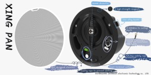 POE-BS27 6.5 inch + 1x1inch 60W 93dB loa trần trong loa Trần Loa cột hoạt động - Product Image 6