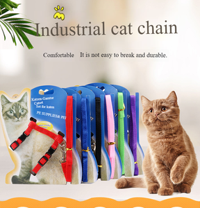 Arnés y Correa para Mascotas <span class=keywords><strong>Danny</strong></span> Pet, Diseño Encantador, Ecológico, Duradero, de Poliéster, Ajustable en el Cuello y el Pecho, Talla M para Gatos - Product Image 2