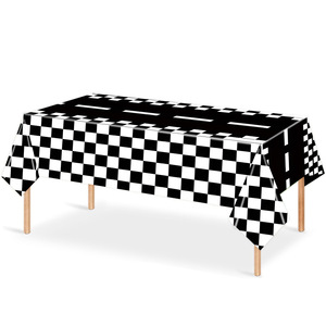 Articles de fête sur le thème de la course automobile, décorations d'anniversaire, vaisselle, accessoires roues, bannière, nappe, ensemble jetable pour enfants de 5 à 7 ans - Product Image 5