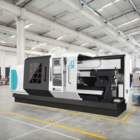 Torno CNC Horizontal de Cama Plana de Alta Resistencia CK6180 con Sistema de Control Mitsubishi, de Alta Seguridad para el Procesamiento de Componentes Aeroespaciales