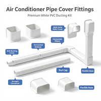 Ensemble de raccords de conduites droites en PVC durables à spécifications multiples pour climatiseur
