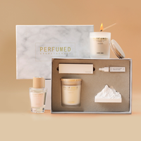 Cadeau de parfum de maison Offre Spéciale ensemble d'aromathérapie bougie parfumée aux huiles essentielles de luxe diffuseur de roseaux ensemble cadeau avec emballage cadeau