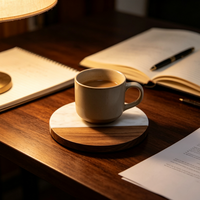 Sous-verres en marbre moderne personnalisés, écologiques et réutilisables pour la table, idéal comme cadeau