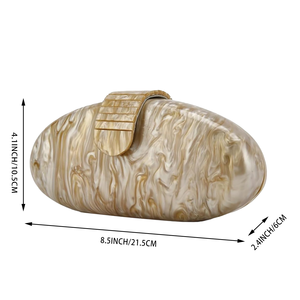 Women Acrylic Evening Clutch <b>Bag</b> Glitter Marble Fashion Handbag <b>Crossbody</b> Purse for Wedding Party Cocktail Spring Winter - Product Image 2