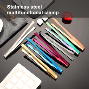 KitchenTea Party Coffee Bar Sliver Small Stainless Steel Sugar Cube <strong>Tongs</strong> <strong>Mini</strong> Ice <strong>Serving</strong> <strong>Tongs</strong> - Product Image 3