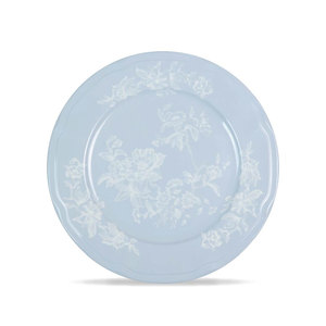 Serenity Blue Plant Vintage Decorative Dishes Ceramic Bone China Eco-Friendly Durable Unique <b>Dinnerware</b> <b>Set</b> Custom Modern Retro - Product Image 3