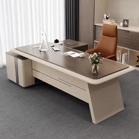 Ensemble complet de bureau de direction, bureaux et chaises de direction, design simple, moderne et élégant, bois, mobilier haut de gamme
