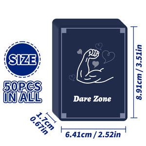 50 cartes de jeu de société interactives en papier pour les rassemblements entre amis et collègues, amusantes et avec <span class=keywords><strong>des</strong></span> <span class=keywords><strong>quiz</strong></span> - Product Image 5