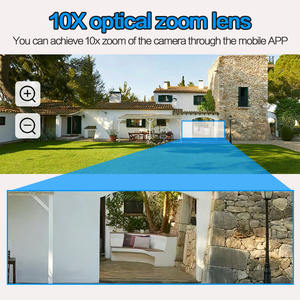 กล้องวงจรปิดเครือข่ายไร้สายระบบออปติคอลซูมอัตโนมัติ8K 16mp WiFi 360 PTZ กล้องห้าเลนส์สี่หน้าจอ10x - Product Image 5