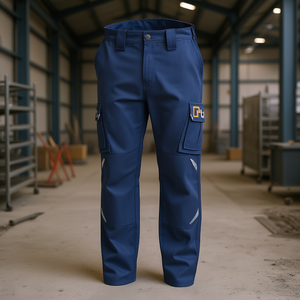Pantalones de Trabajo Ttake, Azules, Talla S, Diseño con Bolsillos Tipo Cargo - Product Image 3