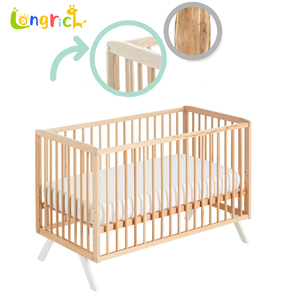 Giường cũi trẻ em có thể chuyển đổi Giường cũi trẻ em có kích thước đôi đáp ứng tiêu chuẩn Châu Âu không độc hại sơn cũi trẻ em giường cũi - Product Image 6