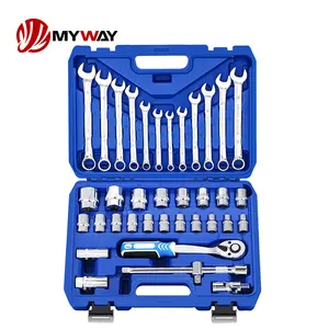 172 pcs chrome vanadi thép màu xanh Ổ cắm cờ lê công cụ thiết lập 1/2 "3/8" 1/4 "Dr 24t Ratchet xử lý cờ lê kết hợp cờ lê hộp cờ lê