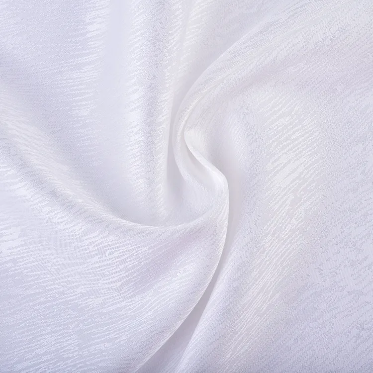 Alta calidad Color sólido 100gsm tejido Jacquard 95% poliéster 5% Spandex telas para ropa