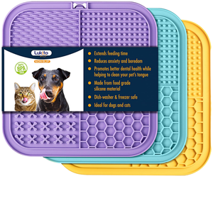 En iyi miktar çevre dostu köpek maması kasesi yemekleri katı silikon bulaşık makinesi yavaş besleme köpek plaka taşınabilir kedi hayvan çanak açık - Product Image 1