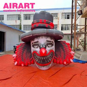 Tête de <span class=keywords><strong>clown</strong></span> gonflable de décoration de barre, <span class=keywords><strong>clown</strong></span> gonflable d'Halloween de décoration de bâtiment pour la construction - Product Image 4