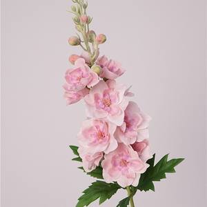 O-X908 vendeur chaud Real Touch <span class=keywords><strong>Delphinium</strong></span> fleur blanc rose longue tige grande taille Real Touch <span class=keywords><strong>Delphinium</strong></span> décoration de mariage - Product Image 2