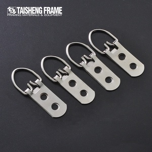 TS-K007 Hai Lỗ Khung Hình Treo Móc Niken Mạ Khung Hình Keyholes Móc Áo Ảnh Gương Khung D-Ring Móc Áo - Product Image 3
