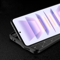 Pour l'étui Xiaomi, coque de protection antichoc en Fiber de carbone TPU pour téléphone portable