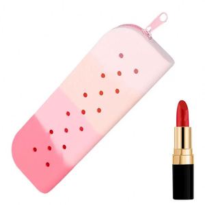 Étui à crayons en silicone personnalisé mignon et kawaii, petit et grand, avec fermeture éclair, sac de papeterie pour l'école, pochette de dessin animé pour enfant garçon fille - Product Image 1