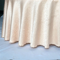 Décorations de table de mariage tendance, 132 nappes rondes couleur champagne