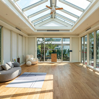 Fenêtre de toit modulaire en verre pour sous-sol fini, avec éclairage naturel automatique, ventilation et installation facile, pour escalier en PRV