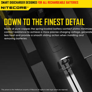 <span class=keywords><strong>Chargeur</strong></span> intelligent <span class=keywords><strong>NITECORE</strong></span> D2 2 emplacements Affichage LCD Éclairage LED Prise EU pour batteries Li-ion/LifePO4/Ni-MH/Ni-Cd/AA/AAA - Product Image 4