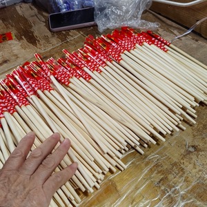 Baguettes décoratives pour la maison, baguettes à fleurs rouges, baguettes en bambou jetables haut de gamme pour mariages et banquets, résistantes à la chaleur - Product Image 3