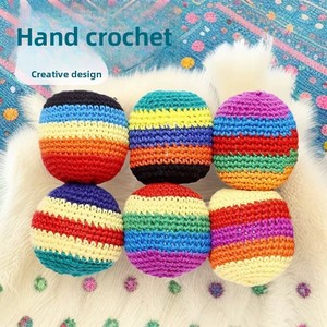 En Stock, Colores Surtidos, Pelotas de Fútbol Tejidas a Mano, Hacky Sack, Footbag World - Product Image 3