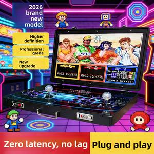 Console de jeu 3000 jeux avec grand écran de 26 pouces, King <span class=keywords><strong>Fighters</strong></span> Pandora, joystick pour deux joueurs, sans fil, portable, connexion TV à domicile pour enfants - Product Image 2