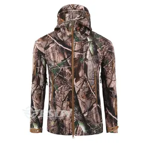 Veste de chasse vêtements thermiques hiver chauffage Orange Gear Camo temps humide imperméable sauvagine