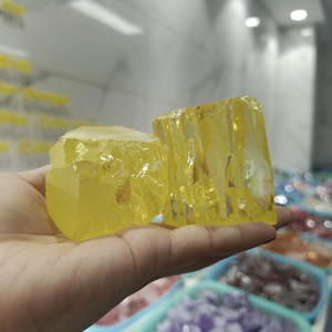 พลอยซีกอนเซียร์สังเคราะห์สีเหลืองมะนาวแบบหยาบ ไม่เจียระไน สำหรับทำอัญมณีแบบเม็ดเดี่ยว - Product Image 4