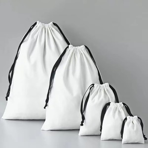 Bolsa de Lona de Algodón al por Mayor con Cordón para Joyería y Zapatos, para Empaque de Regalos, con Impresión de Logotipo Personalizado - Product Image 1
