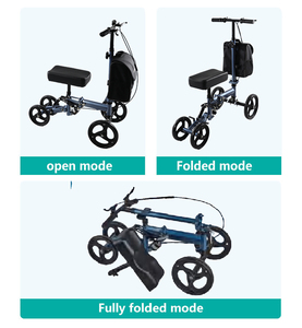Rollator Walker Kursi Roda Medis Baja Buatan China Bersertifikat CE Kapasitas 136KG Bariatrik - Product Image 5