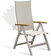 Chaise pliante moderne pour intérieur et extérieur, balcon, patio, véranda, jardin, pelouse, piscine, confortable, noire, pliable, portable, cosy