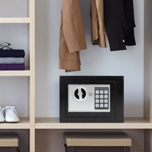 블랙 안전 전자 키패드 잠금 상자 홈 보안 개인 보관함 소형 금고 - Product Image 6