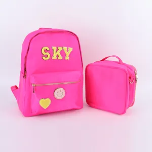 Keymay 11 Colors Custom Eco Friendly Portable Travel Children Books Nylon School Backpack Bag School Backpack Bag Kids