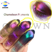 Ocrown Vente en Gros de Poudre Pigmentée Arc-en-ciel pour Ongles, Effet Caméléon/Néon/Chrome Miroir, Fournisseur