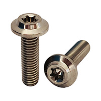 Vis en titane GR5 M5*18mm, prix usine, vis à tête parapluie, vis à tête Torx interne, vis de frein de haute qualité