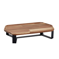 Ensemble de 3 supports de présentation de buffet en acier inoxydable et bois, support à dessert rectangulaire royal de luxe avec poignées pour cupcakes, gâteaux et aliments