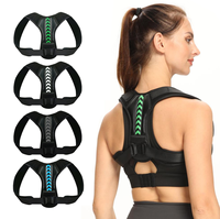Correcteur de posture respirant en EVA à élasticité réglable pour le haut du dos, soutien de la clavicule, soulagement des douleurs cervicales, unisexe, pour le sport et le fitness