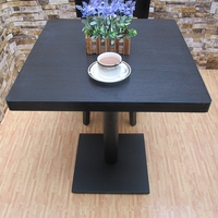 Table à café carrée moderne en bois pour salle à manger, extérieur, hôtel et atelier, directement de l'usine du restaurant