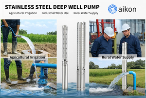<span class=keywords><strong>Pompe</strong></span> submersible haute pression en acier inoxydable 5HP avec protection IP68 et <span class=keywords><strong>profondeur</strong></span> maximale de 29M <span class=keywords><strong>pour</strong></span> l'alimentation en eau des puits - Product Image 4