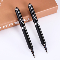 Stylo Gel Métallique de Luxe Personnalisé avec Logo en Fibre de Carbone, Encre Bleue 1,0 mm, Écriture Fluide, Gravure Laser pour Cadeaux de Bureau