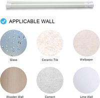 Tringle à rideau et tringle à rideau de douche moderne 16-28 pouces sans perçage extensible filet métallique tringle à ressort réglable pour fenêtres