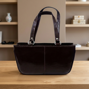 Nouveauté, dernier style, pochette pour femme en cuir véritable durable, imperméable, avec fermeture éclair, BS INTERNATIONAL, capacité 3L+, pour les voyages d'affaires - Product Image 6