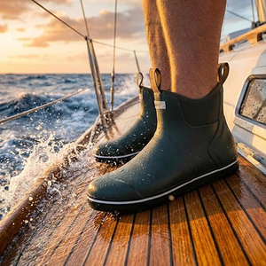 Botas <span class=keywords><strong>de</strong></span> Cubierta <span class=keywords><strong>de</strong></span> Goma Antideslizantes e Impermeables para Barcos <span class=keywords><strong>de</strong></span> <span class=keywords><strong>Pesca</strong></span>, Venta al por Mayor <span class=keywords><strong>de</strong></span> Fábrica, OEM/ODM, para Hombres, Mujeres y Niños - Product Image 5