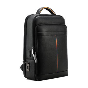 Lucchetto per impronte digitali borsa multifunzione in vera pelle sistema di impronte digitali intelligente zaino per Laptop antifurto per Notebook per Business <span class=keywords><strong>Me</strong></span> - Product Image 1