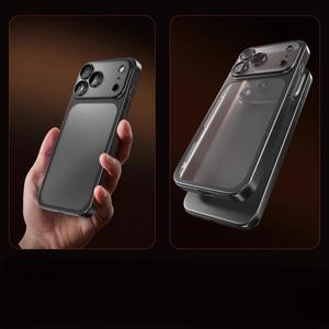 Coque pour iPhone 17, PC électroplaqué mat, anti-chute, protection intégrale pour iPhone 17 Pro Max avec film protecteur d'objectif - Product Image 3