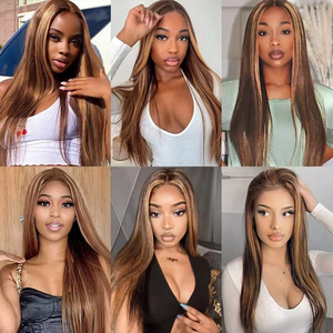 20A làm nổi bật 30 inch mật ong Blonde bó tóc con người thẳng P4/27 Brazil tóc dệt màu tóc bó phụ nữ Remy tóc - Product Image 6